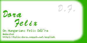 dora felix business card